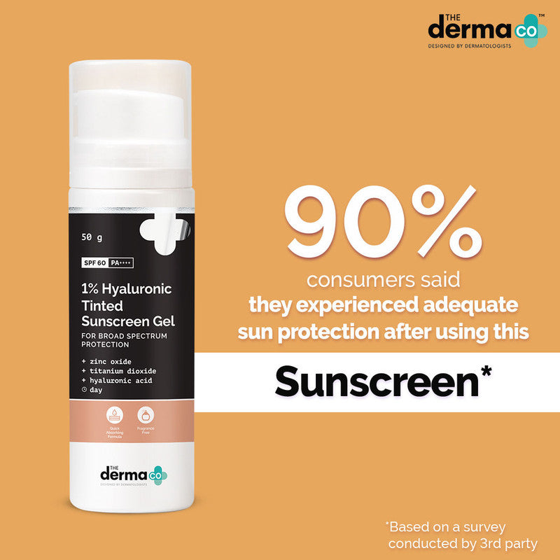 The Derma Co 1% Hyaluronic Tinted Sunscreen Gel For Broad Spectrum Protection (50Gm)-10