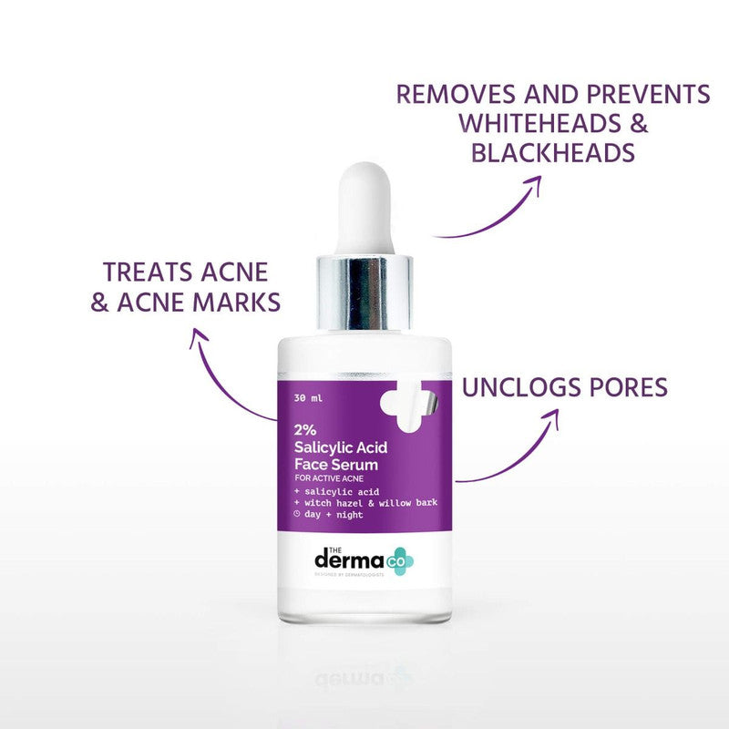 The Derma Co. 2% Salicylic Acid Face Serum For Active Acne (30Ml)-3