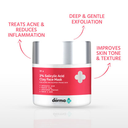 The Derma Co. 2% Salicylic Acid Mask For Acne & Blemish Prone Skin (50 G)-3