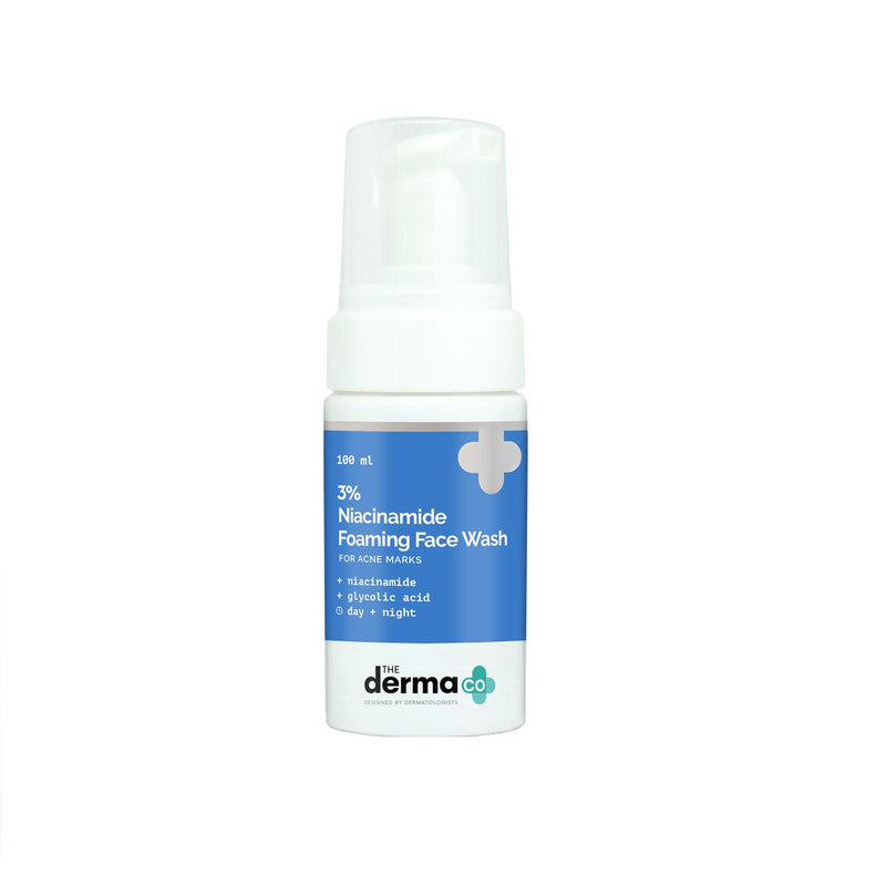 The Derma Co 3% Niacinamide Foaming Daily Face Wash For Acne Marks (100Ml)