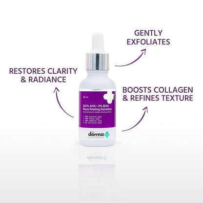 The Derma Co. 30% Aha + 2% Bha Face Peeling Solution (30Ml)-2