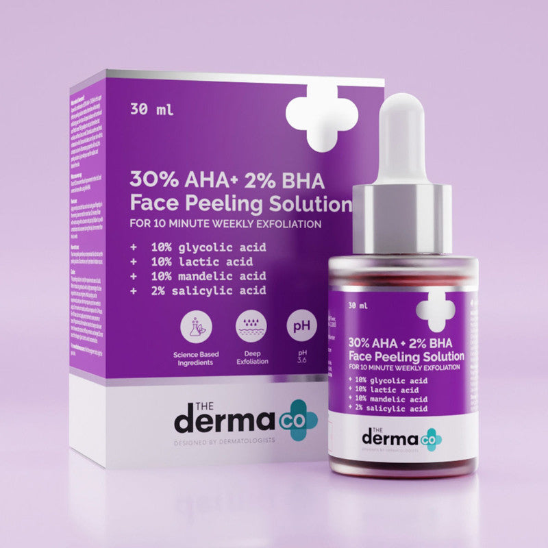 The Derma Co. 30% Aha + 2% Bha Face Peeling Solution (30Ml)-3