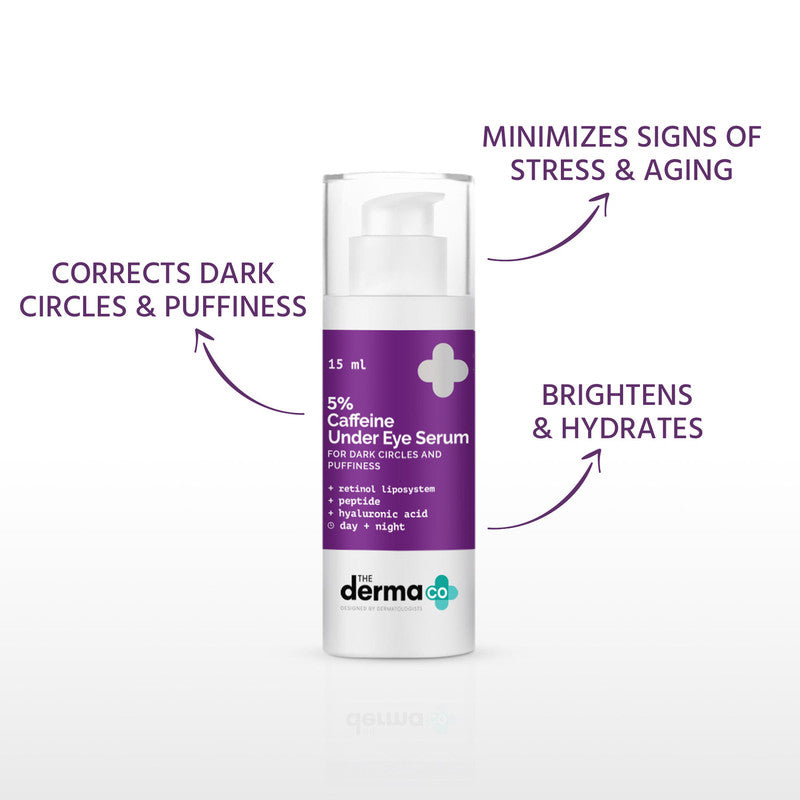 The Derma Co. 5% Caffeine Under Eye Serum For Dark Circles & Puffiness (15Ml)-2