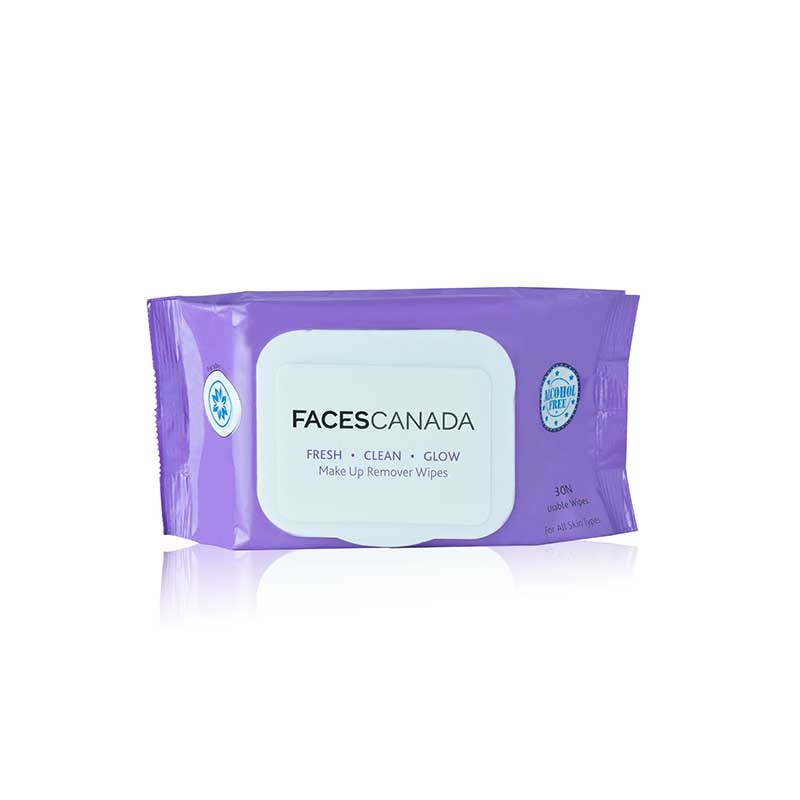 Faces Canada Fresh Clean Glow Makeup Remover Wipes (30Pieces)