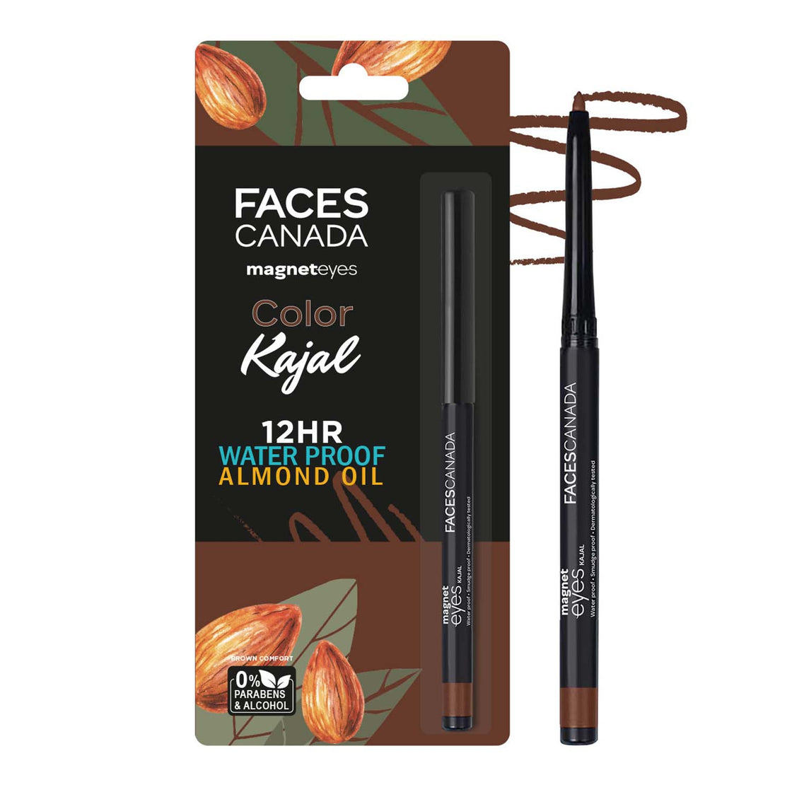 Faces Canada Magneteyes Kajal - Brown Comfort 03 (0.30G)-8