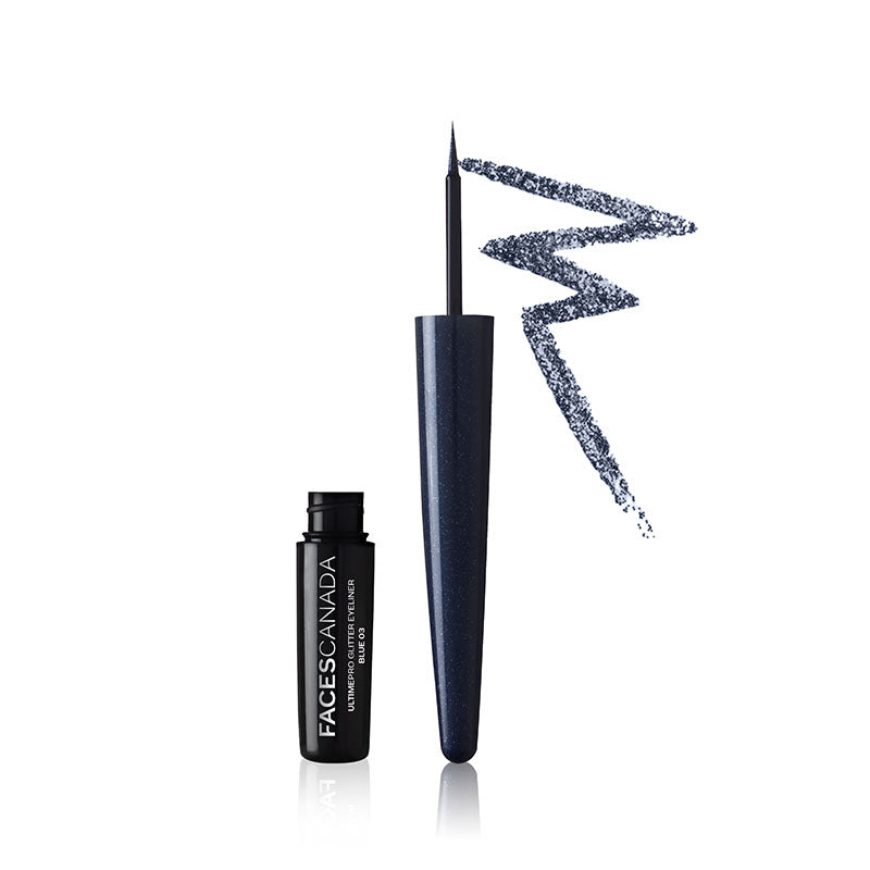 Faces Canada Ultime Pro Glitter Eyeliner - Blue 03 (1.7Ml)