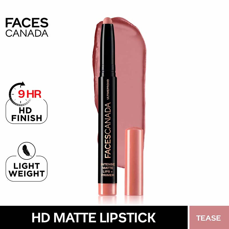 Faces Canada Ultime Pro Hd Intense Matte Lips + Primer - 14 Tease (1.4G)-6