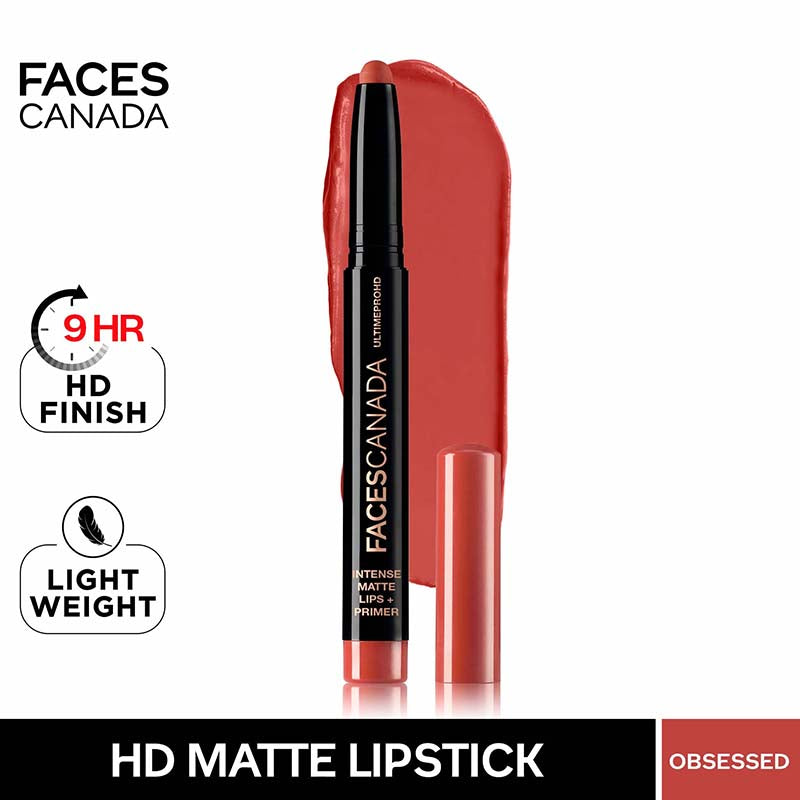 Faces Canada Ultime Pro Hd Intense Matte Lips + Primer - 15 Obsessed (1.4G)-7
