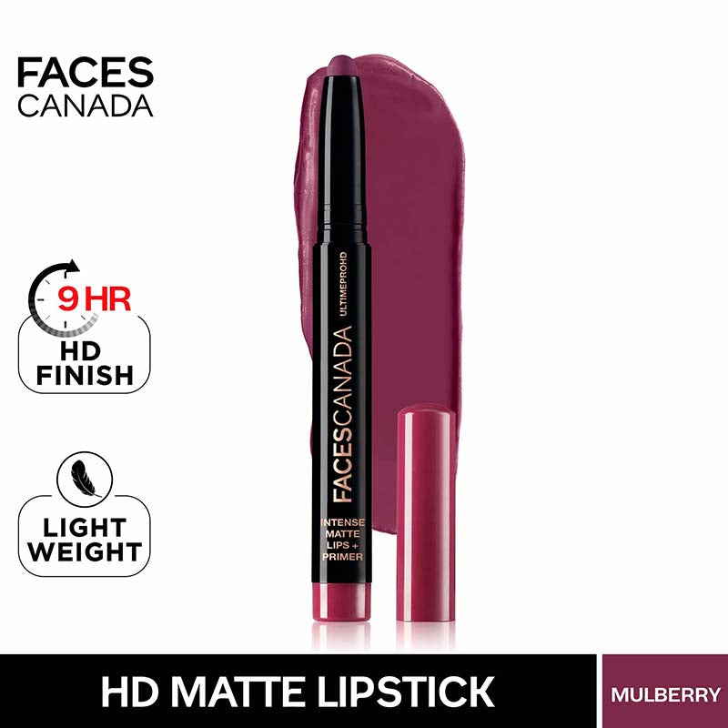 Faces Canada Ultime Pro Hd Intense Matte Lips + Primer - 17 Mulberry Magic (1.4G)-7
