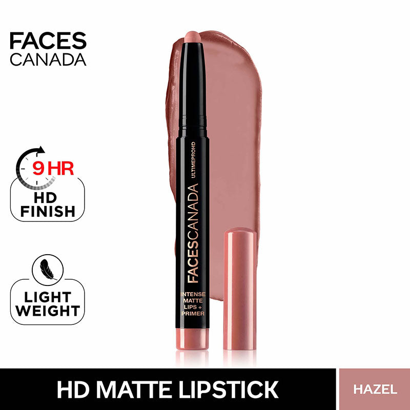 Faces Canada Ultime Pro Hd Intense Matte Lips + Primer - Hazel (1.4G)-7