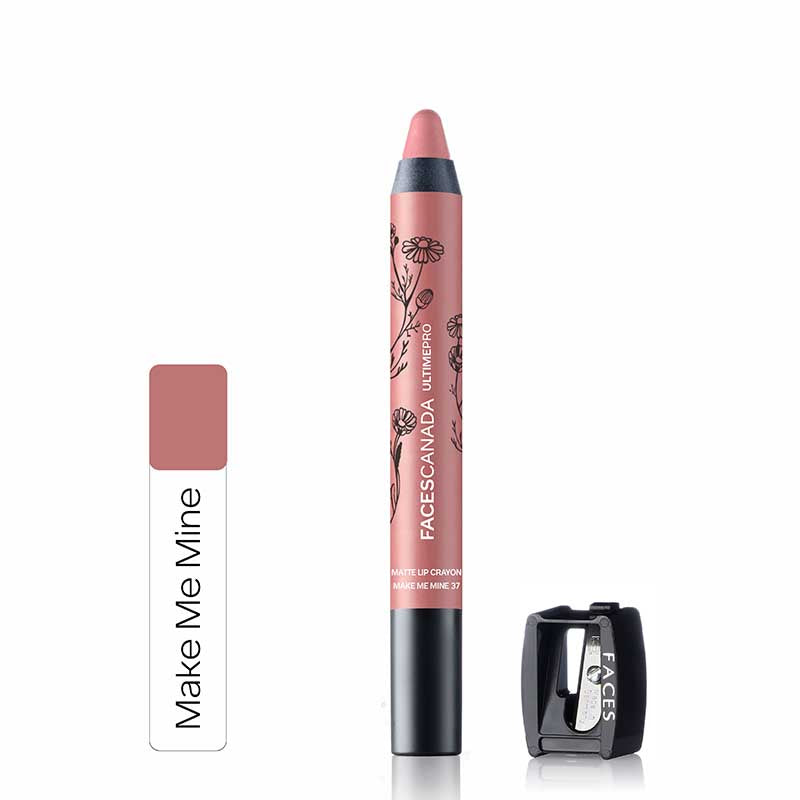 Faces Canada Ultime Pro Matte Lip Crayon With Free Sharpener - Make Me Mine 37 (2.8G)