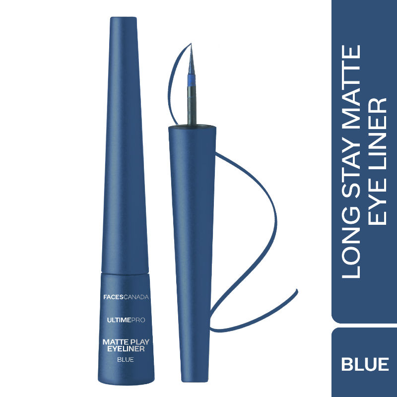 Faces Canada Ultime Pro Matte Play Eyeliner Blue - Sapphire (2.5Ml)-2