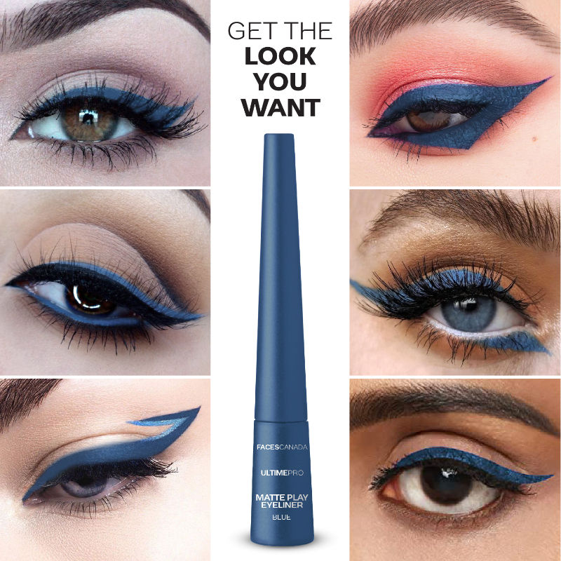 Faces Canada Ultime Pro Matte Play Eyeliner Blue - Sapphire (2.5Ml)-5