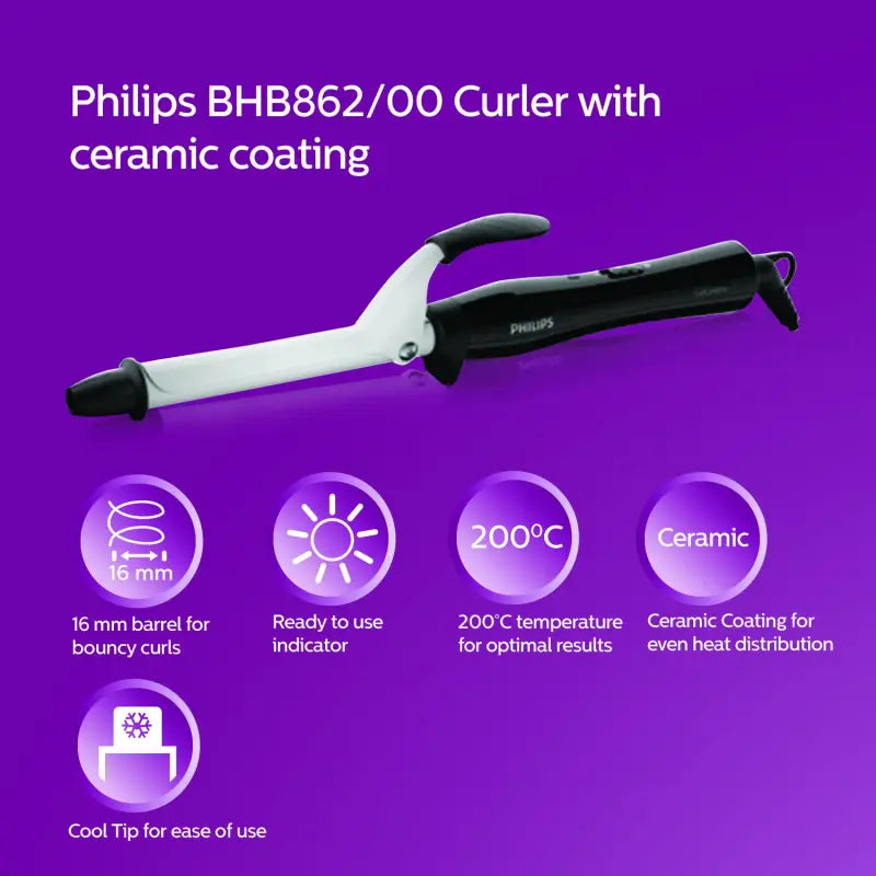 Philips Hair Curler (Bhb862/00)-2