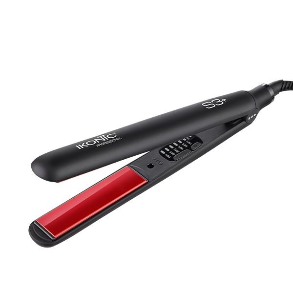 Ikonic S3+ Ceramic Hair Straightener - Red & Black