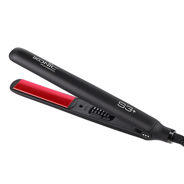 Ikonic S3+ Ceramic Hair Straightener Red Black - Main Image