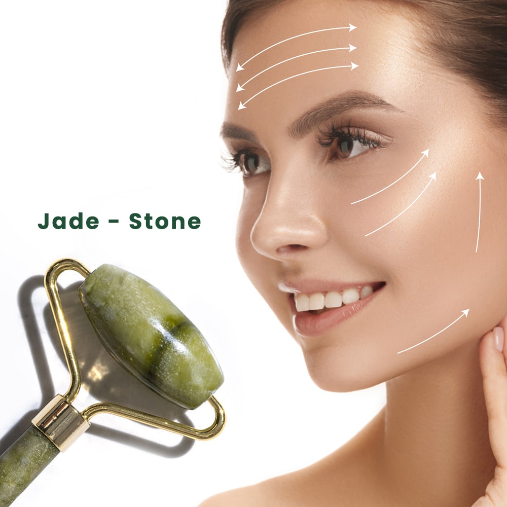 Allure Face Massage Roller - Jade Roller-3