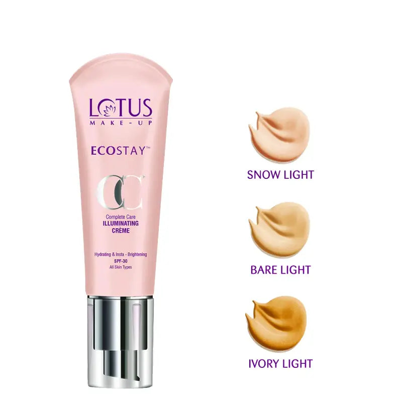 Buy Lotus Ecostay CC+ Illuminating Creme Bare Light Online in