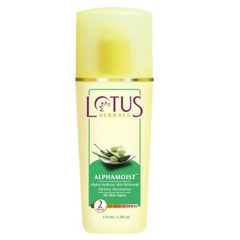 Lotus Herbal Alphamoist Alpha Hydroxy Skin Renewal Oilfree Moisturiser (170ml)
