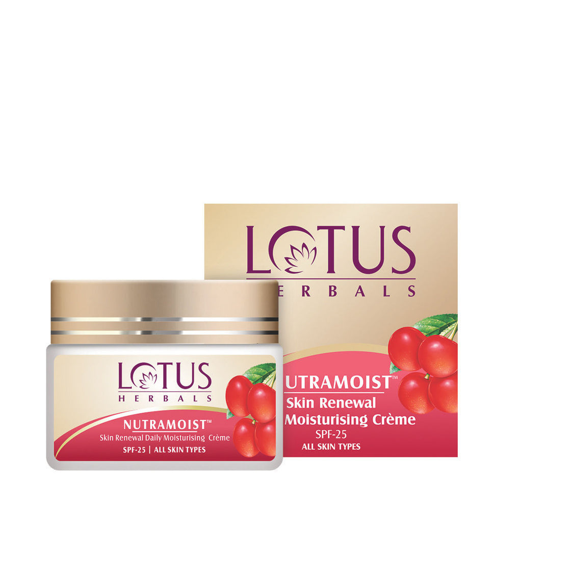 Lotus Herbal Nutramoist Skin Renewal Daily Moisturising Creme SPF-25 (50g)