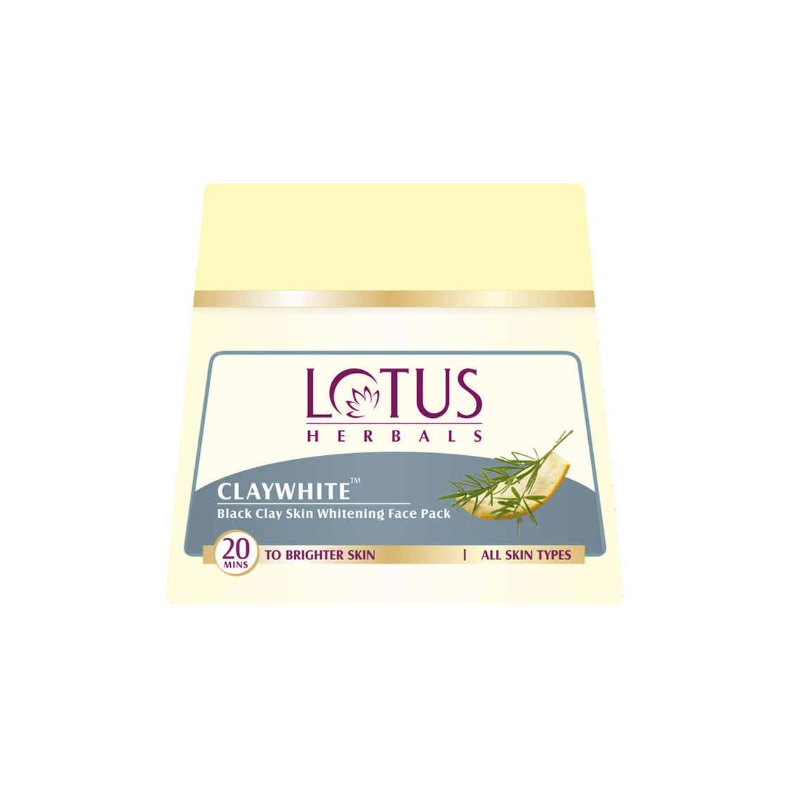 Lotus Herbals Claywhite Black Clay Skin Whitening Face Pack (350g)