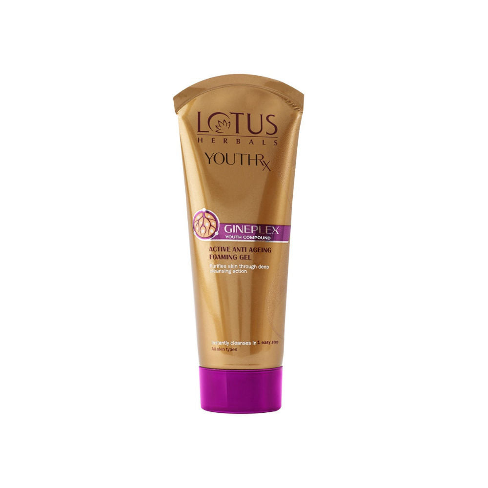 Lotus Herbals Gineplex YouthRx Active Anti-Ageing Foaming Gel (100g)