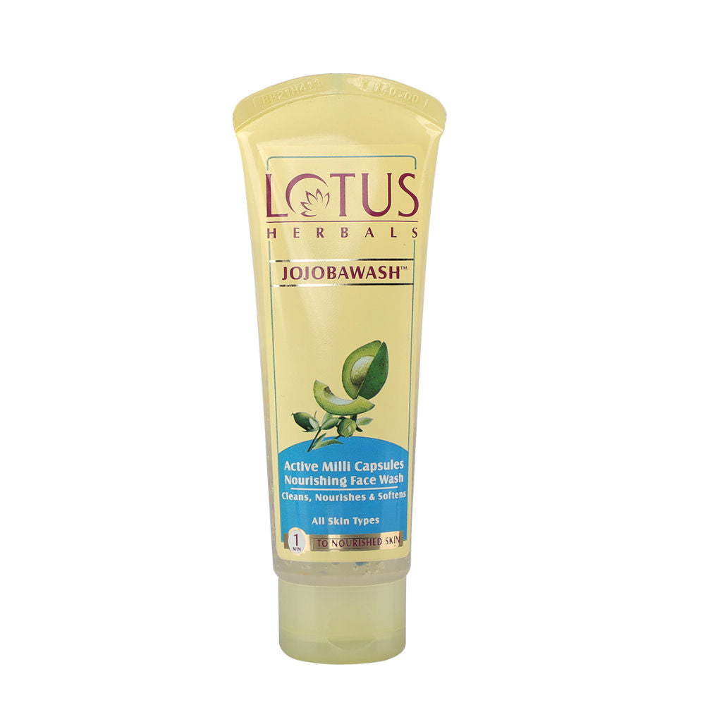 Lotus Herbals Jojobawash Active Milli Capsules Nourishing Face Wash (120g)