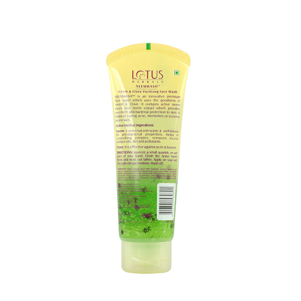 Lotus Herbals Neemwash Neem & Clove Purifying Face Wash (80g)
