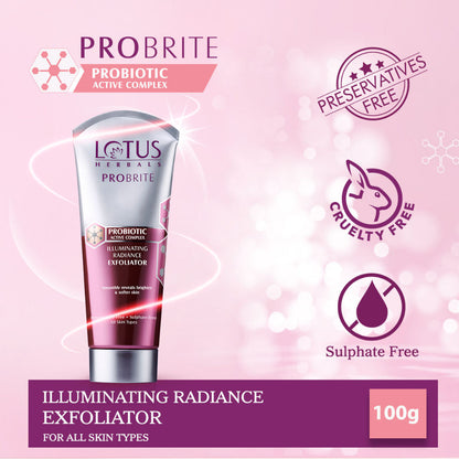 Lotus Herbals Probrite Active Complex Illuminating Radiance Exfoliator (100gm)
