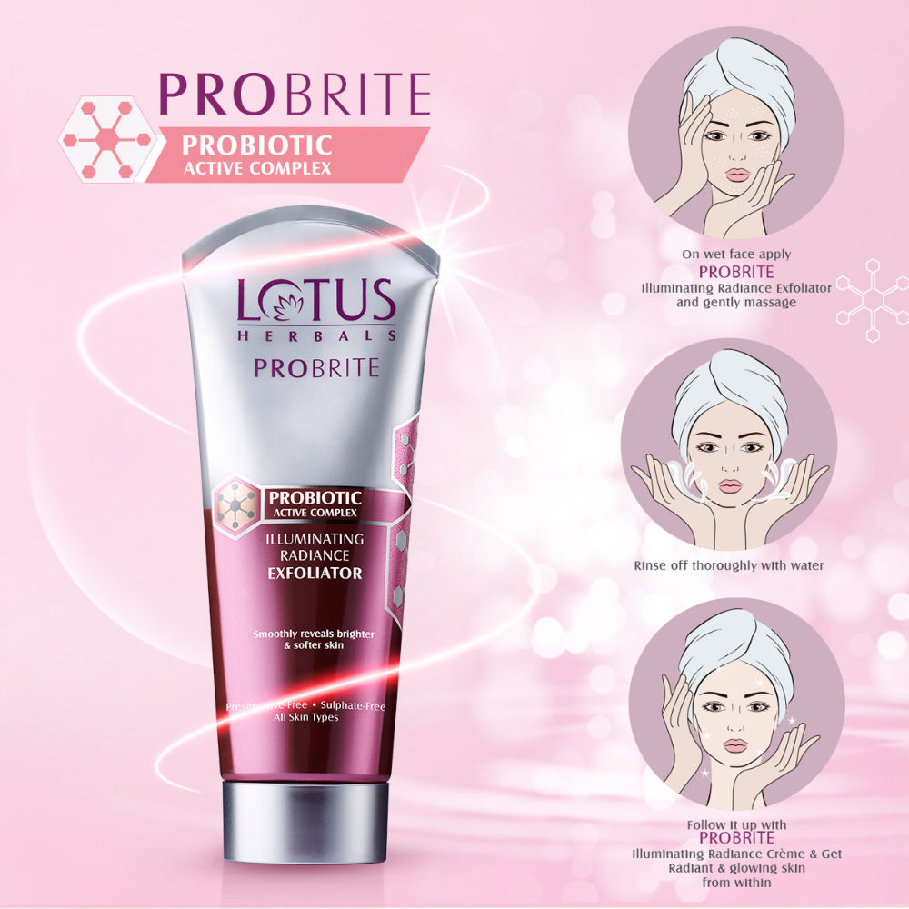 Lotus Herbals Probrite Active Complex Illuminating Radiance Exfoliator (100gm)