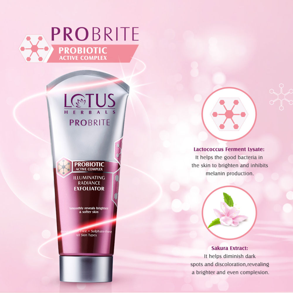 Lotus Herbals Probrite Active Complex Illuminating Radiance Exfoliator (100gm)