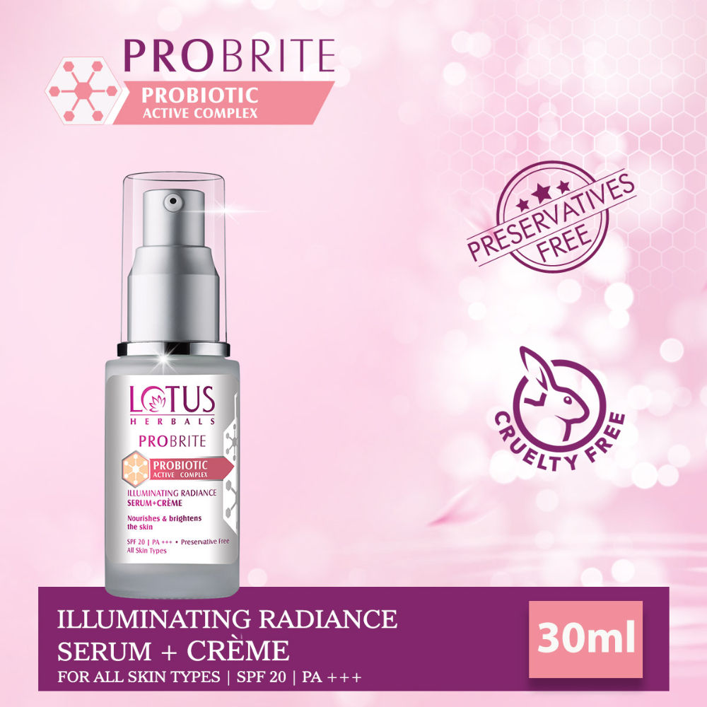 Lotus Herbals Probrite Illuminating Radiance Serum+Creme SPF 20 PA+++ (30ml)