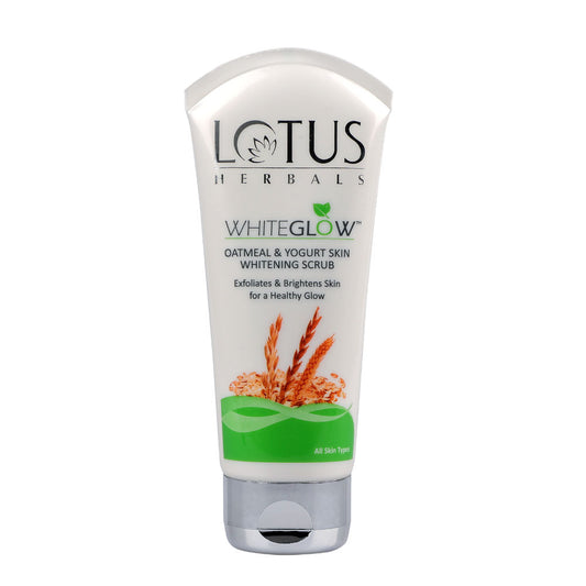 Lotus Herbals WhiteGlow Oatmeal & Yogurt Skin Whitening Scrub (50g)