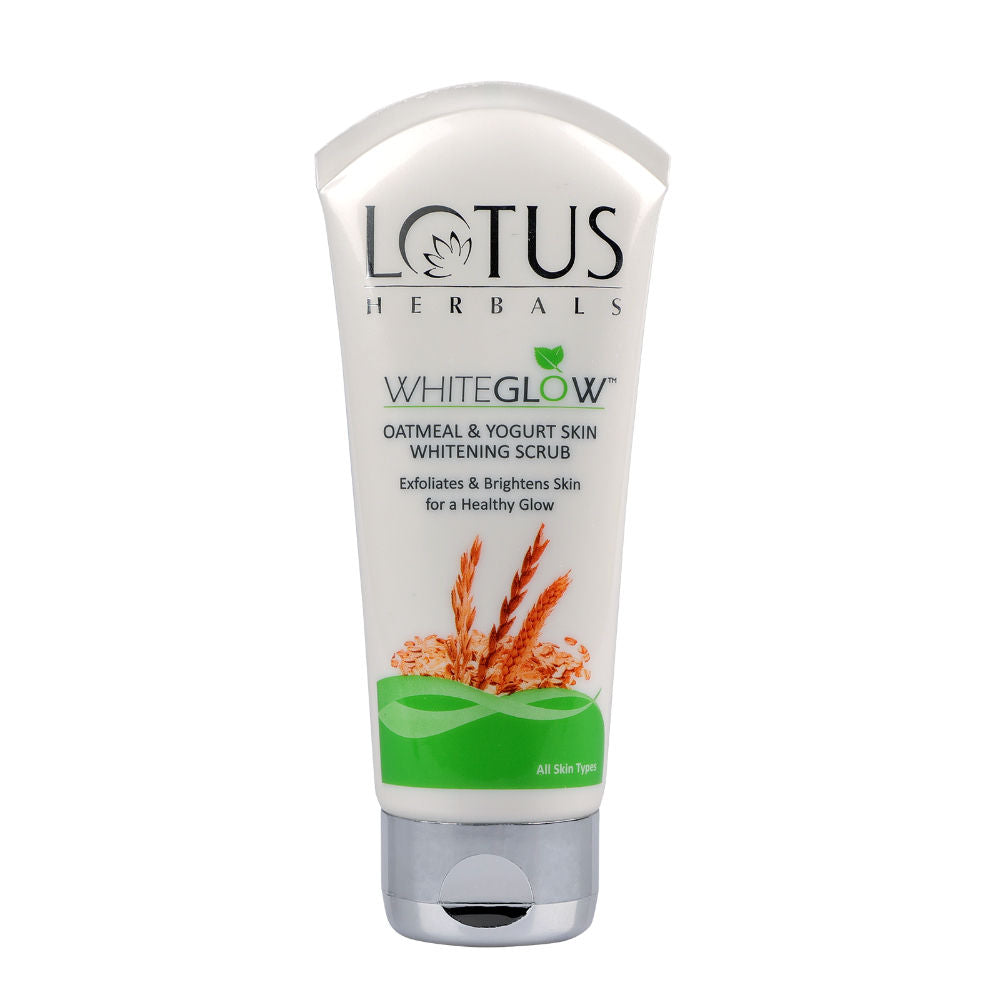 Lotus Herbals WhiteGlow Oatmeal & Yogurt Skin Whitening Scrub (100g)