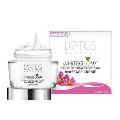 Lotus Herbals WhiteGlow Skin Whitening & Brightening Massage Cream (60gm)