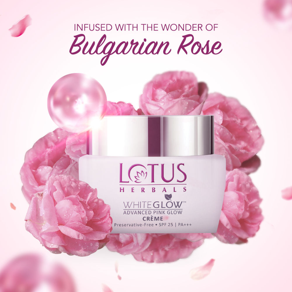 Lotus Herbals Whiteglow Advanced Pink Glow Creme Spf 25 Pa+++ (50gm)