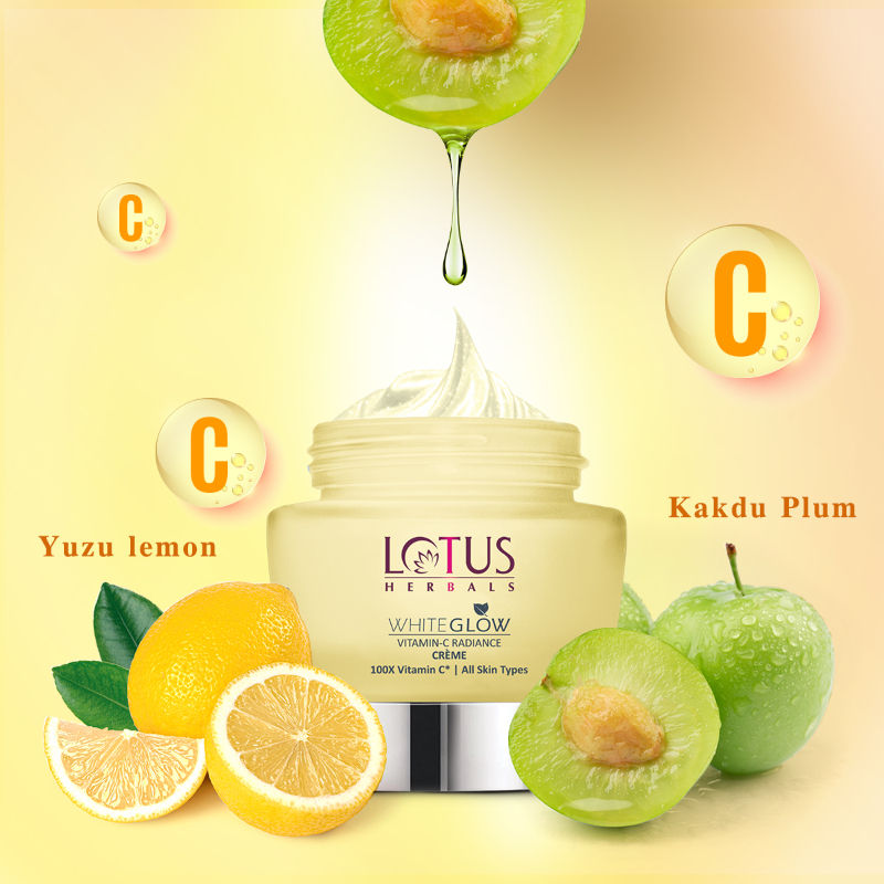 Lotus Herbals Whiteglow Vitamin C Radiance Cream Spf 20 (50 g)