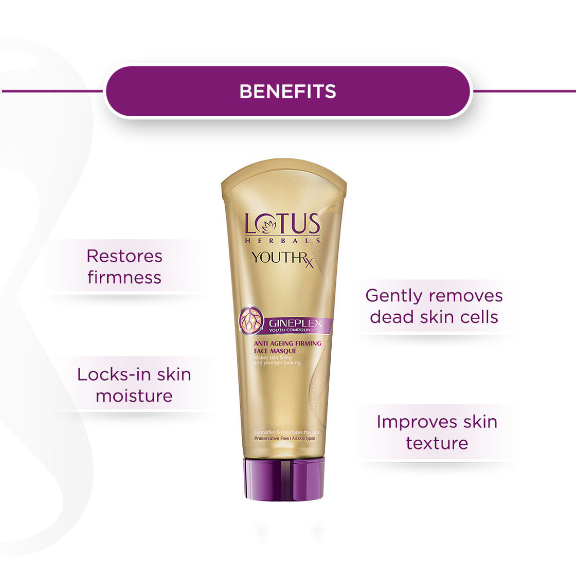 Lotus Herbals YouthRx Anti-Ageing Firming Face Masque (80g)