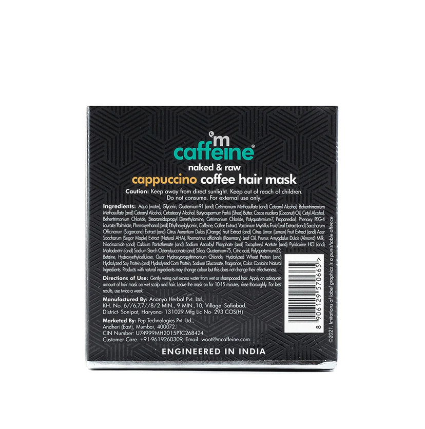 Mcaffeine Naked & Raw Cappuccino Coffee Hair Mask 200 Gram-5