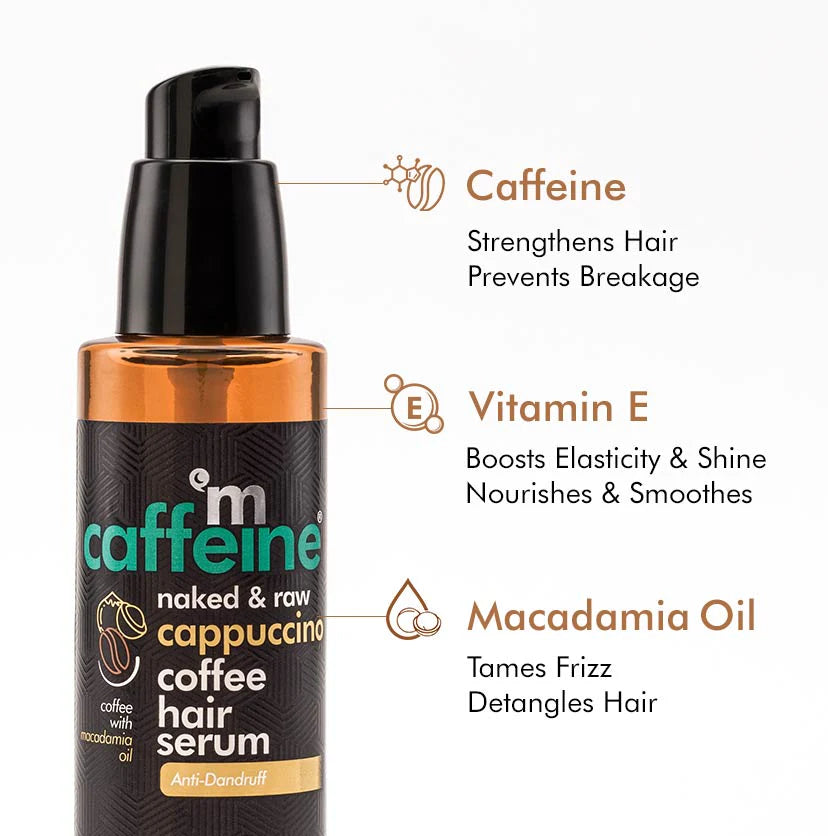 Mcaffeine Naked & Raw Cappuccino Coffee Hair Serum 50 Ml-3