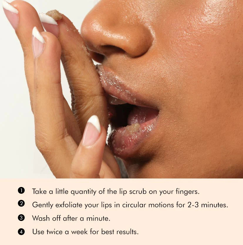 Mcaffeine Gently Exfoliating Choco Lip Scrub For Chapped & Sensitive Lips - Natural, Vegan & Beeswax Free 12 Grams-5