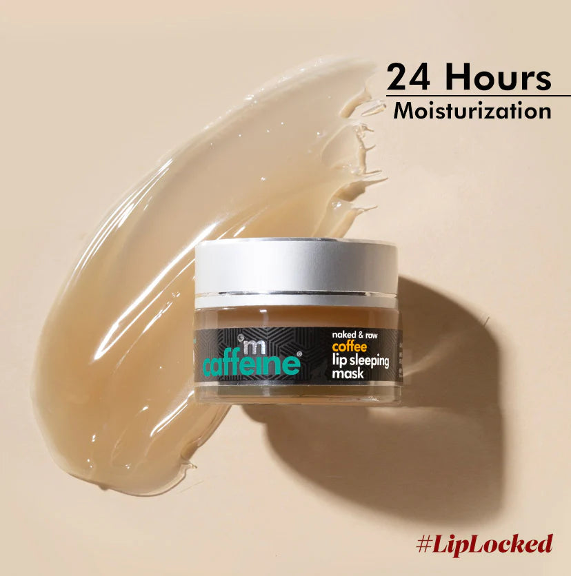 Mcaffeine Coffee Lip Sleeping Mask For Hydration & Repair, 24 Hrs Moisturization 12 Grams