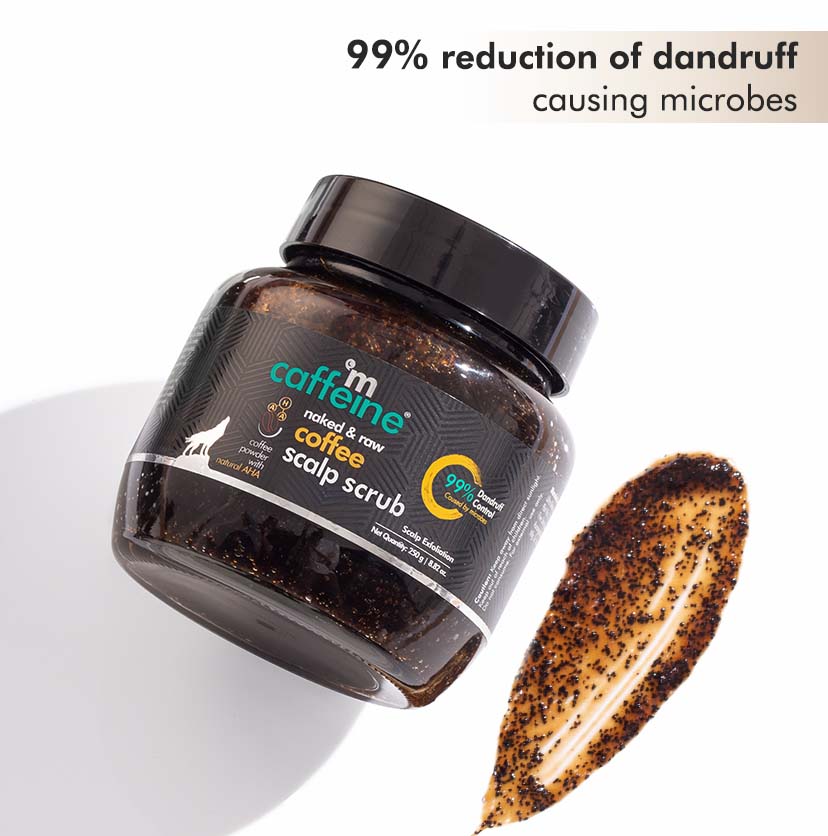 Mcaffeine Anti Dandruff Coffee Scalp Scrub With 99% Dandruff Control Treatment; Sulfate-Paraben Free 250 Grams