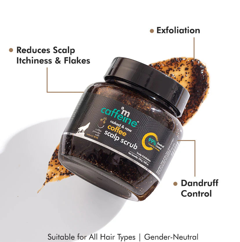 Mcaffeine Anti Dandruff Coffee Scalp Scrub With 99% Dandruff Control Treatment; Sulfate-Paraben Free 250 Grams-3