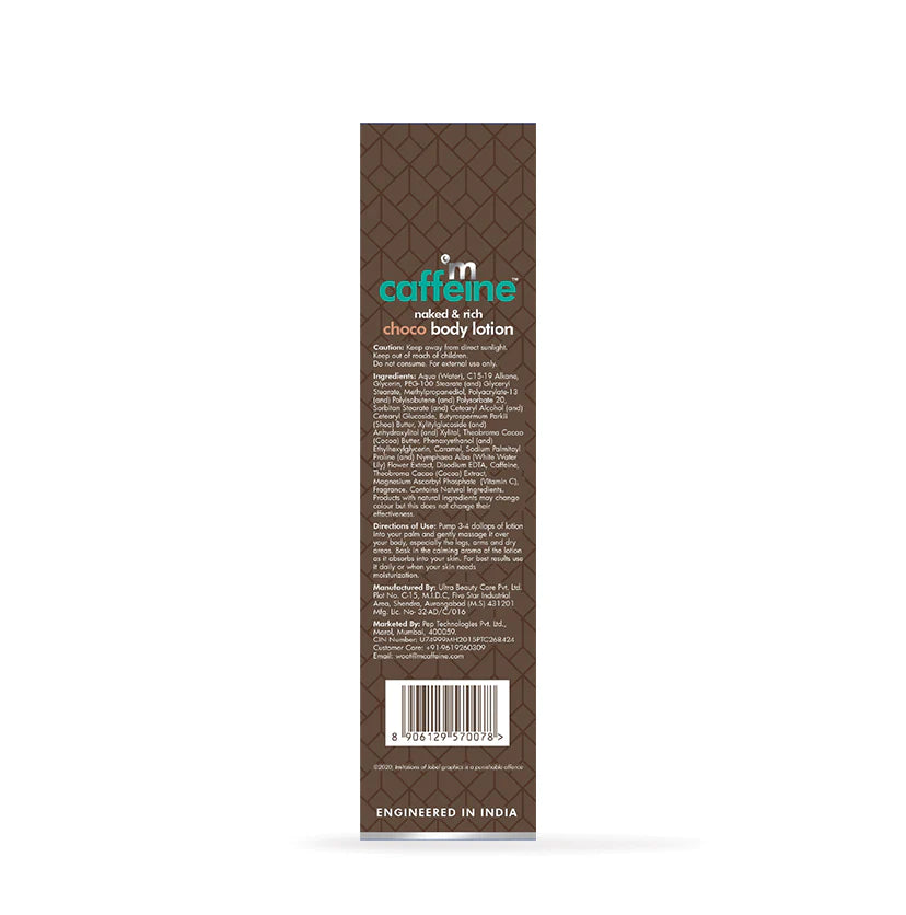 Mcaffeine Deep Moisturizing Choco Body Lotion With Cocoa & Shea Butter For Dry Skin 200 Ml-4