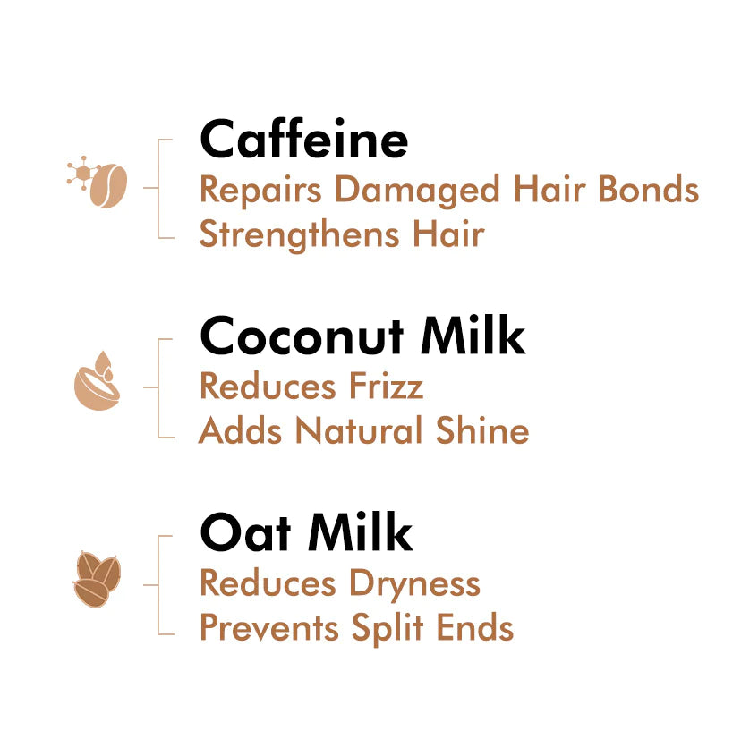 Mcaffeine Post Shower Latte Coffee Leave-In Hair Cream With Coconut Milk 50 Ml-3