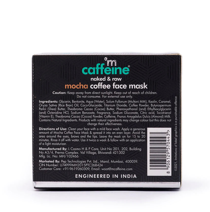 Mcaffeine Skin Repair Mocha Coffee Face Mask - Sebum Control Face Pack With Cocoa & Bentonite Clay 100 Grams-4