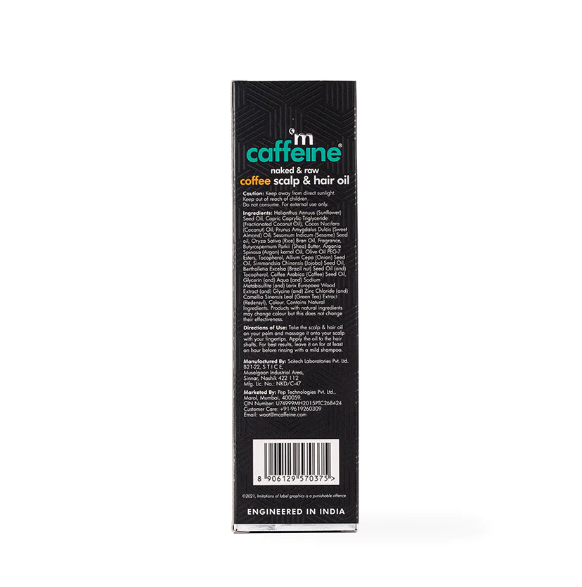 Mcaffeine Naked & Raw Coffee Scalp & Hair Oil For Hair Growth With Redensyl & Argan Oil 200 Ml-5