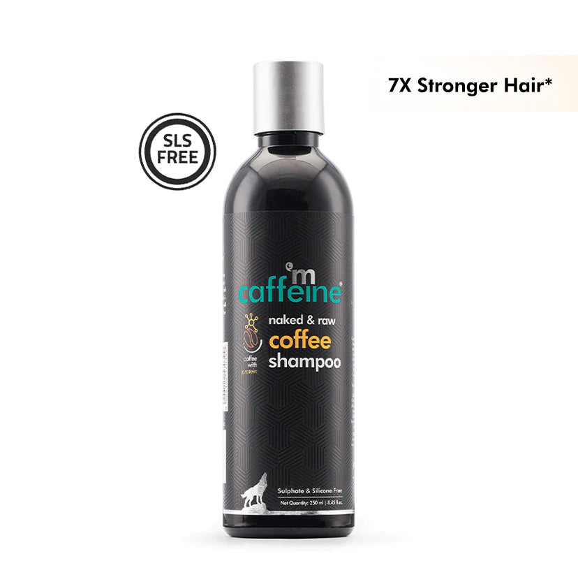 Mcaffeine Naked & Raw Coffee Shampoo For Hair Fall Control With Protein & Argan Oil 250 Ml