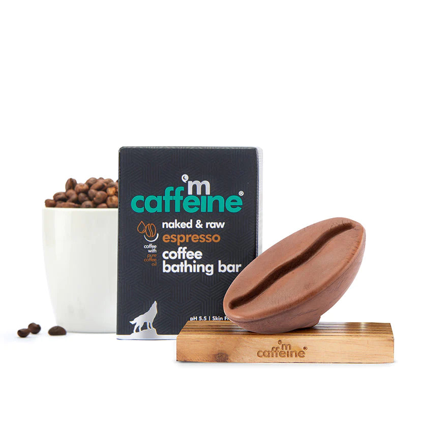 Mcaffeine Naked & Raw Espresso Coffee Bathing Bar Soap (Ph 5.5) For Deep Cleansing With Pure Coffee Oil 100 Grams-4